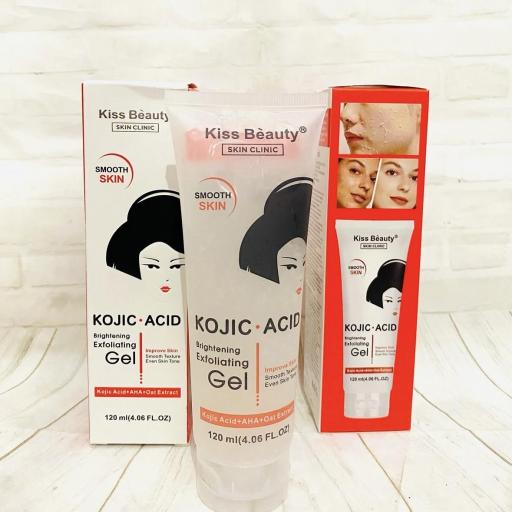 Gel Exfoliante Facial Kojic Acid con Ácido Kójico y AHA 120ml-Kiss Beauty [1]
