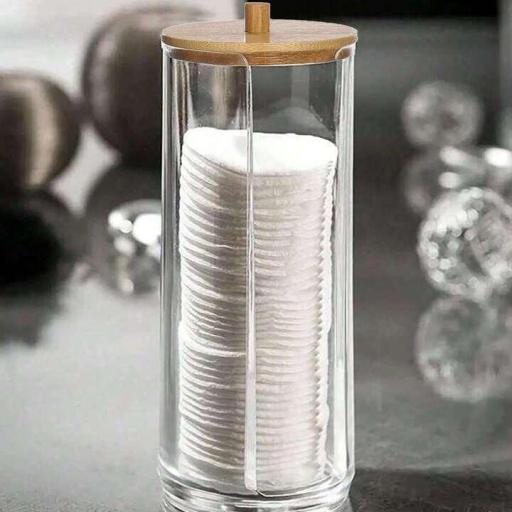 DISPENSADOR DE ALMOHADILLAS CON TAPA DE MADERA [0]