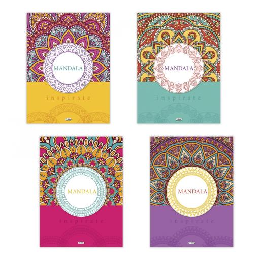 LIBRO COLOREAR MANDALAS INSPIRATE (Color aleatorio)