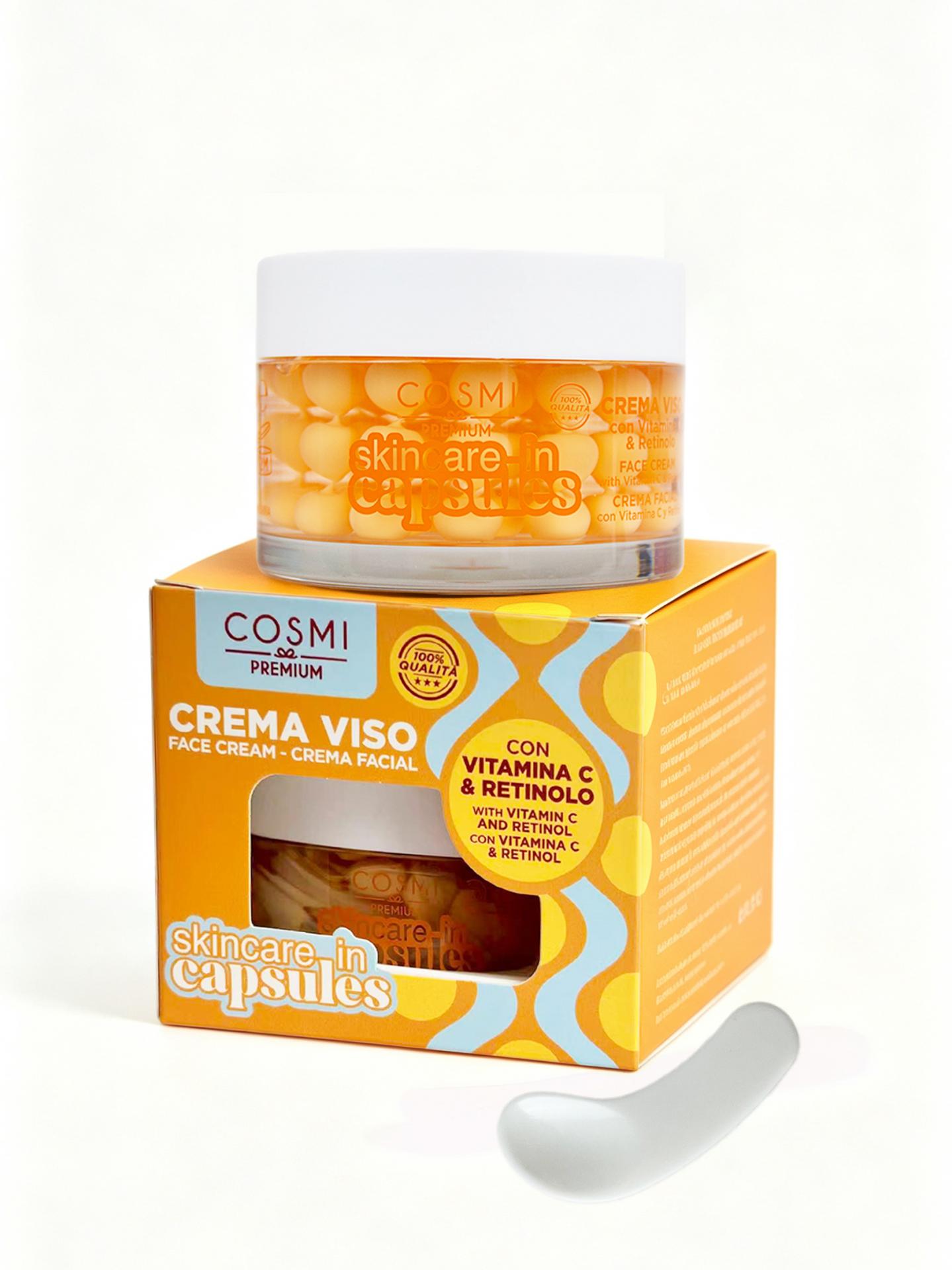 Cápsulas de crema facial 50 ml vitamina C, retinol antiedad iluminadora-COSMI