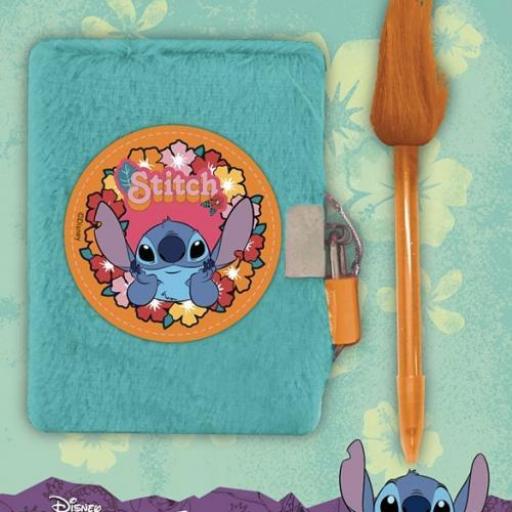 MINI DIARIO + BOLIGRAFO POMPON STITCH
