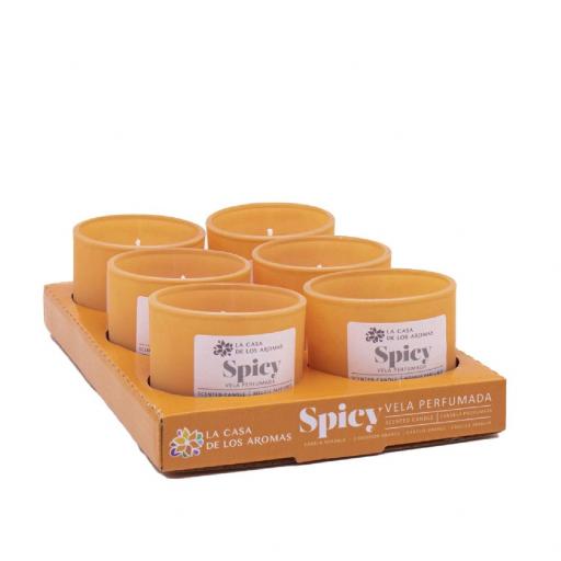 Vela Perfumada Spicy (Canela y naranja)