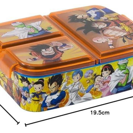 FIAMBRERA CON 3 COMPARTIMENTOS DRAGON BALL SUPER [2]