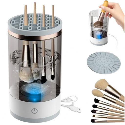LIMPIADOR ELÉCTRICO BROCHAS DE MAQUILLAJE 
