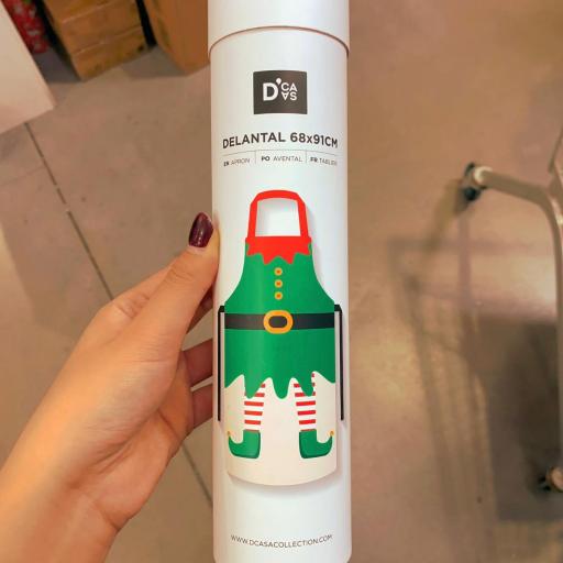 DELANTAL NAVIDEÑO ELFO
