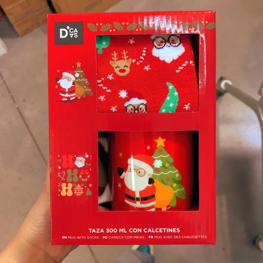 TAZA CERÁMICA + CALCETINES NAVIDEÑOS  [0]