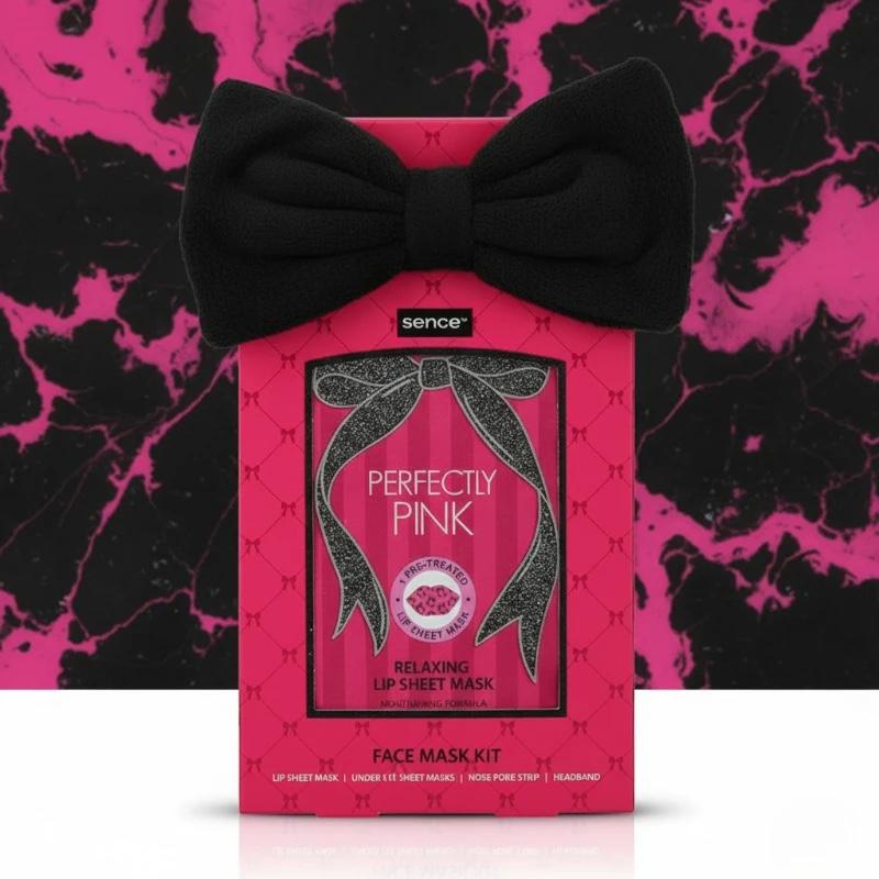 Estuche regalo Mascarillas y diademas PERFECT PINK 4 piezas – Sence