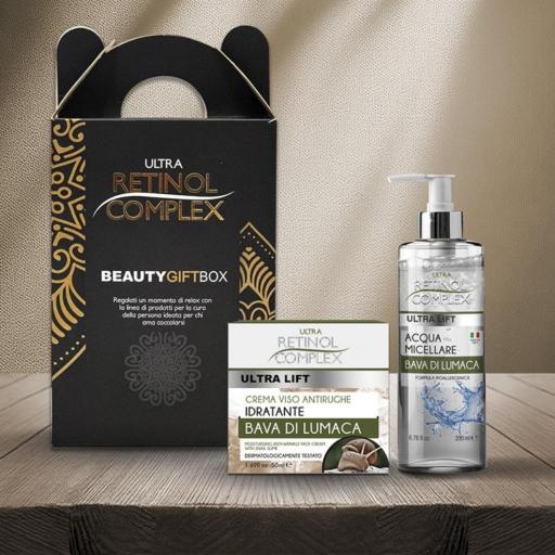 Ultra Retinol Complex – Beauty Box – Crema Facial 50ml + Agua Micelar con Baba de Caracol 200ml