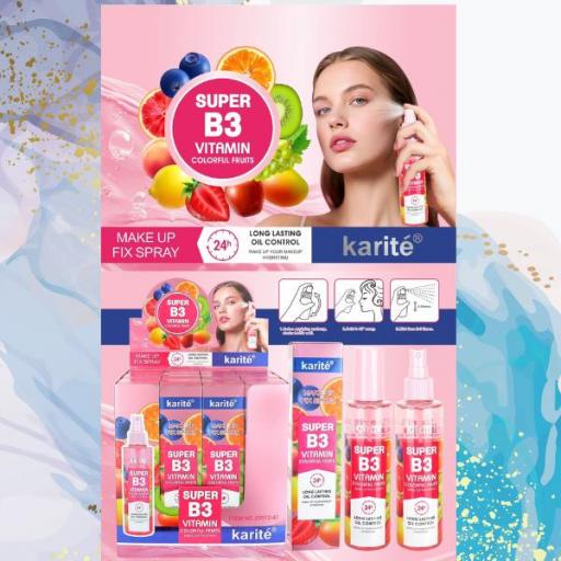 SPRAY FIJADOS MAQUILLAJE Karité Vitamina B3