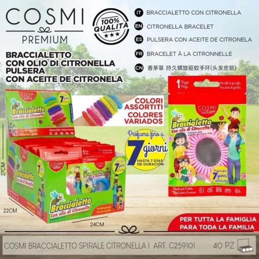 PULSERA CITRONELA (color aleatorio)