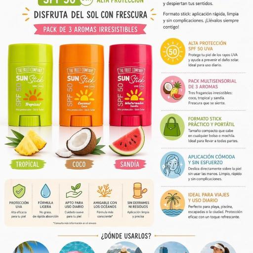STICK PROTECTOR SOLAR CARA Y CUERPO FRUIT COMPANY [3]