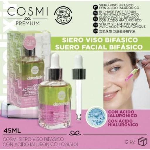 Sérum Bifásico com Ácido Hialurónico-COSMI PREMIUM