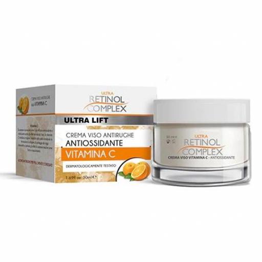 CREMA FACIAL ANTIOXIDANTE CON VITAMINA C 50ml - Retinol Complex