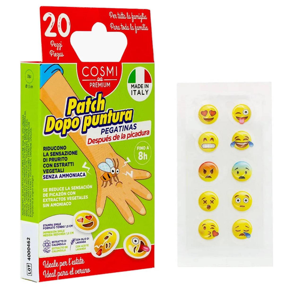 Parches Cosmi Emoji para después de la mordedura - 20 unidades