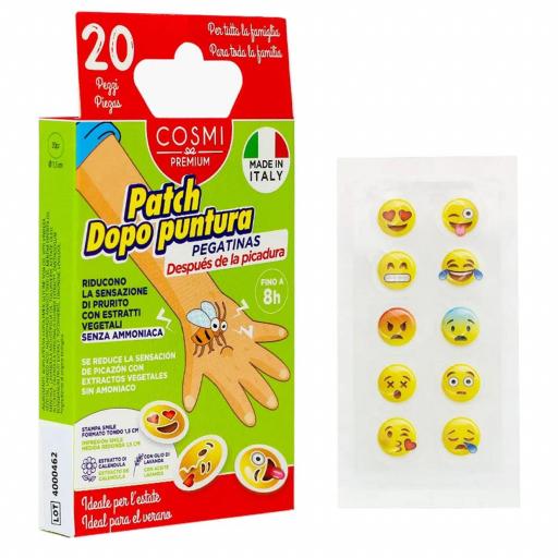 Parches Cosmi Emoji para después de la mordedura - 20 unidades