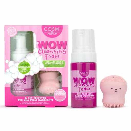 SET LIMPIADOR FACIAL Y CEPILLO ALOE- COSMI