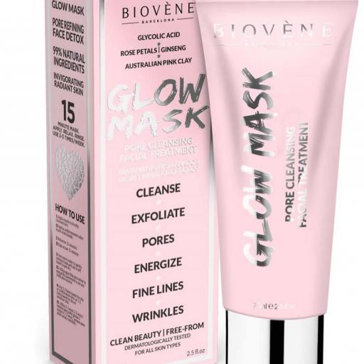 GLOW MASK Tratamiento facial limpiador de poros 75ml-Biovéne [1]