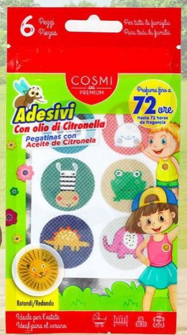 PEGATINAS CITRONELA 6PZ- COSMI