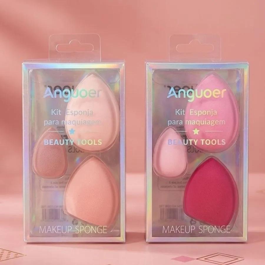 Set de 3 Esponjitas Blender Para Maquillaje-Anguoer