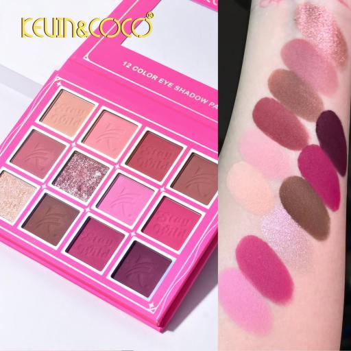 PALETA SOMBRAS KEVIN & COCO 12 colores.