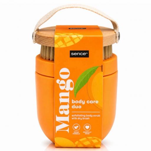 Exfoliante Corporal MANGO + Cepillo - BODY CARE DUO MANGO-SENCE