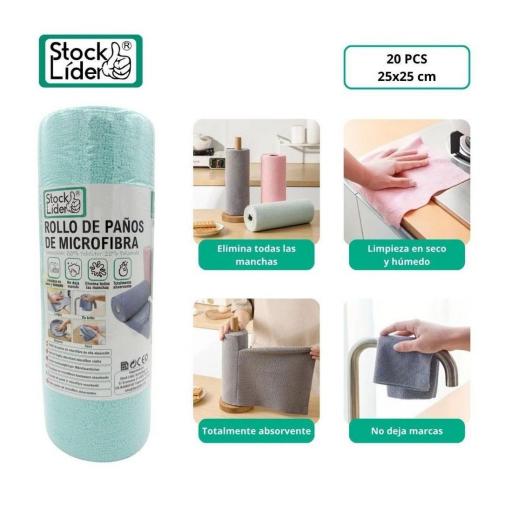 PAÑO ROLLO 20PCS 25X25CM [0]