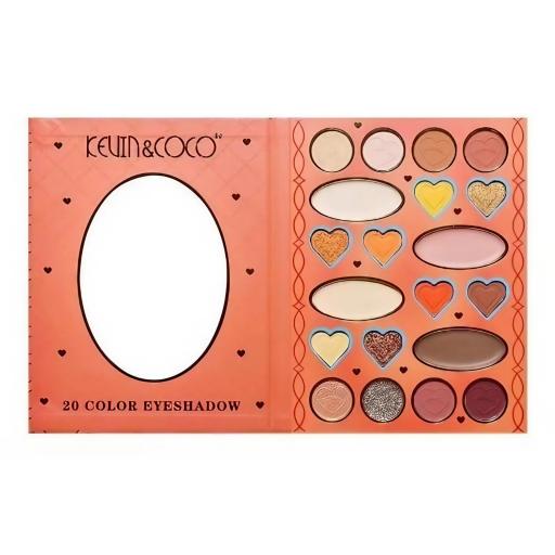 PALETA DE SOMBRAS KEVIN & COCO. 20 colores [3]