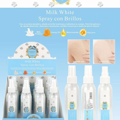 Spray con Brillos Milk White 130ml [0]