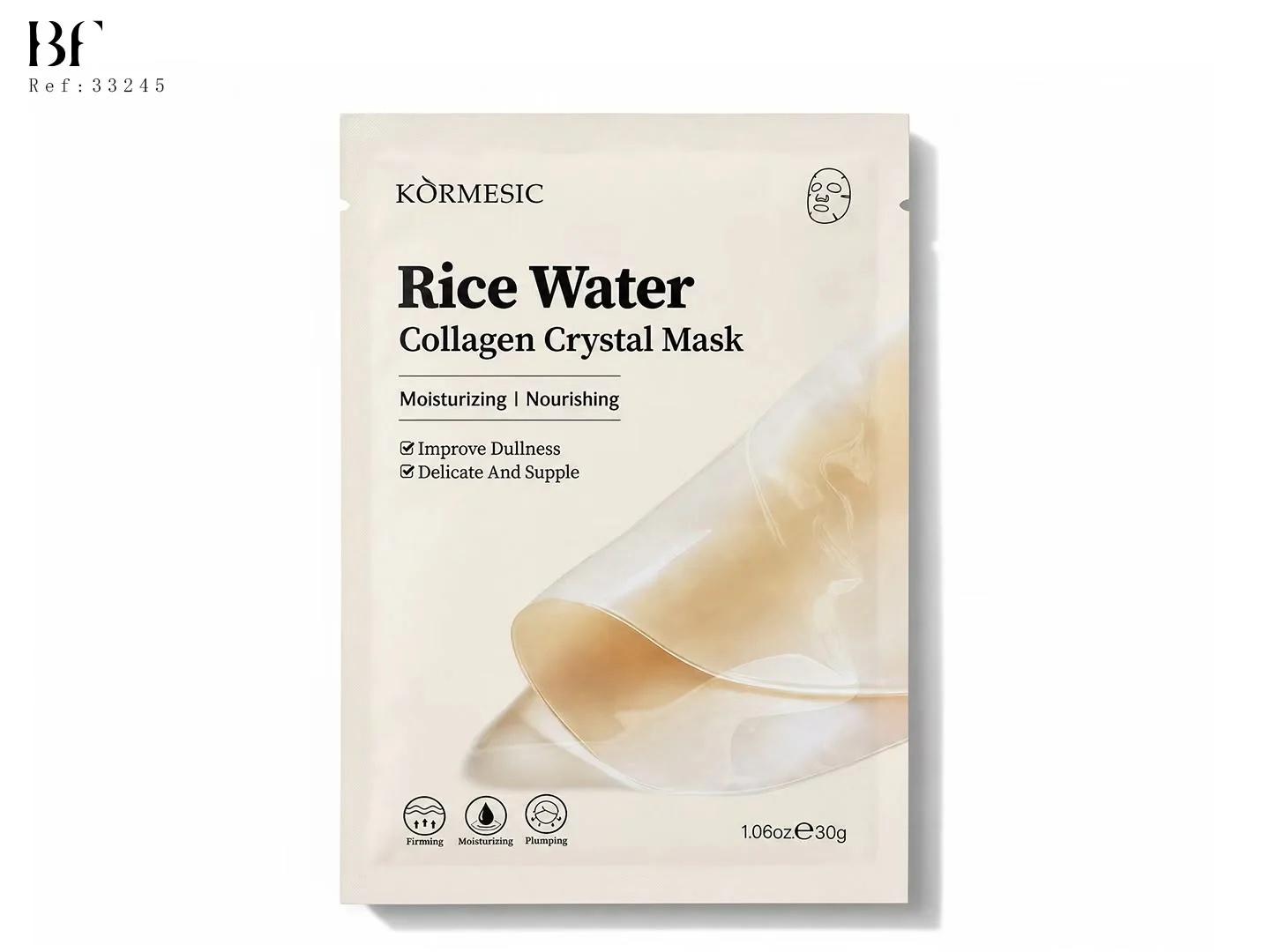 Mascarilla Facial Coreano de Colágeno con Agua de Arroz
