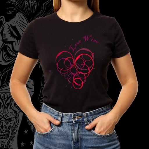 Camiseta Drink Wine Mujer [2]