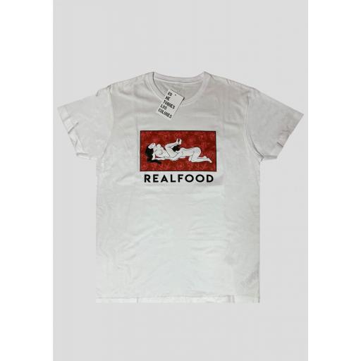 Camiseta Real Food Blanca NMTLC