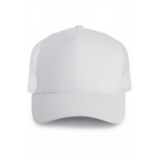 Gorra Trucker 6 Paneles KP137 Blanco