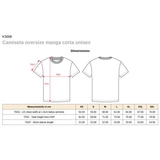 Camiseta Kariban Oversize K3008 Blanco [3]