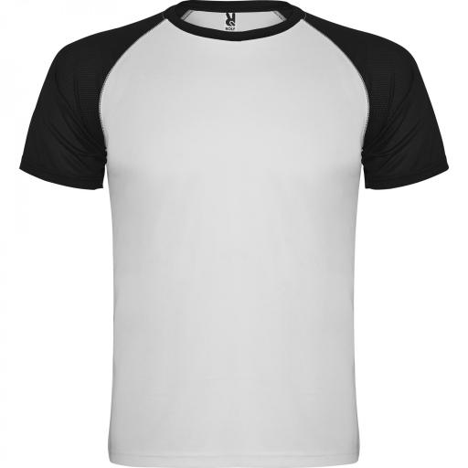 Camiseta Roly Indianapolis Blanco/Negro 0102