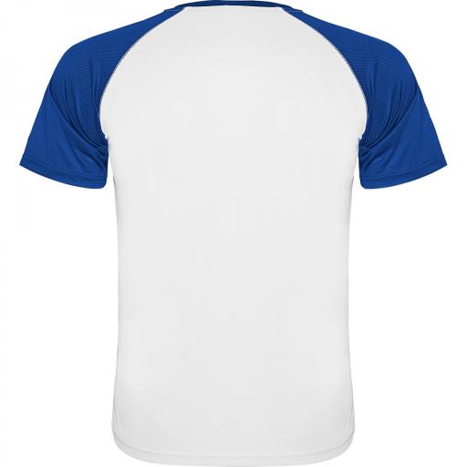Camiseta Roly Indianapolis Blanco/Royal 0105 [1]