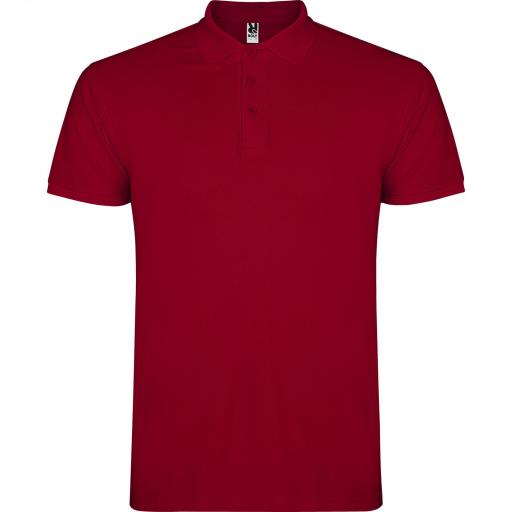 Polo Roly Star Hombre Granate 57