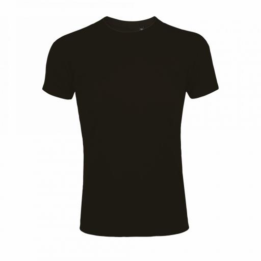 Camiseta Sols Imperial Fit Hombre Negro 309