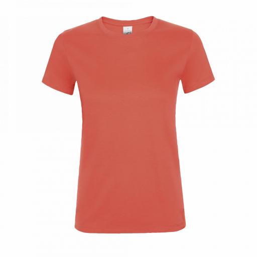 Camiseta Sols Regent Women Coral 168