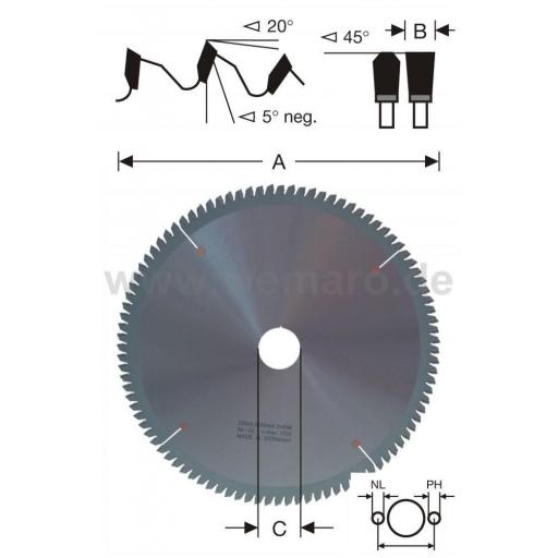 Disco de corte  para PVC y Aluminio [0]