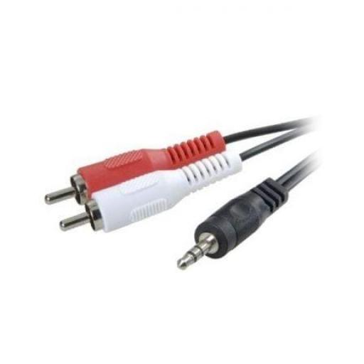 Cable Estéreo 3GO CA101/ Jack 3.5 Macho - 2x RCA Macho/ 2m [0]