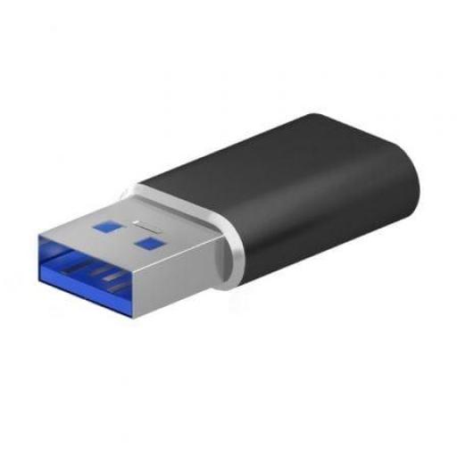 Adaptador USB 3.2 GEN2 Aisens A108-0678/ USB Tipo-C Hembra - USB Macho [0]