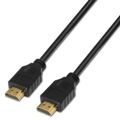 Cable HDMI 1.4 Aisens A119-0095/ HDMI Macho - HDMI Macho/ Hasta 10W/ 720Mbps/ 3m/ Negro [0]