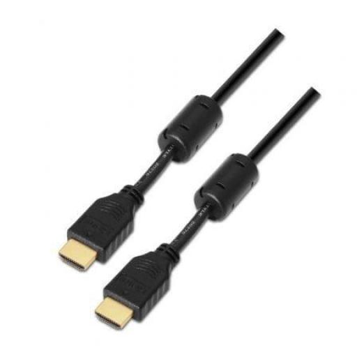 Cable HDMI 1.4 Aisens A119-0098/ HDMI Macho - HDMI Macho/ Hasta 10W/ 720Mbps/ 1.8m/ Negro [0]