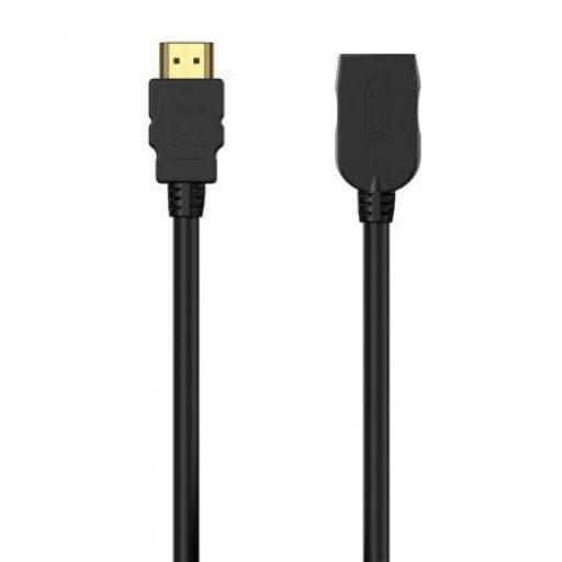 Cable Alargador HDMI Aisens A120-0544/ HDMI Macho - HDMI Hembra/ Hasta 10W/ 2250Mbps/ 1m/ Negro [0]