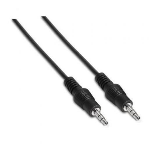 Cable Estéreo Aisens A128-0142/ Jack 3.5 Macho - Jack 3.5 Macho/ Hasta 0.1W/ 1.5m/ Negro [0]