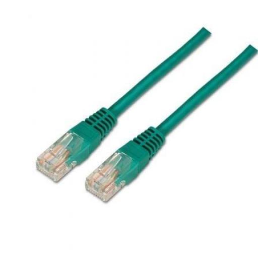 Cable de Red RJ45 UTP Aisens A133-0193 Cat.5e/ 50cm/ Verde [0]