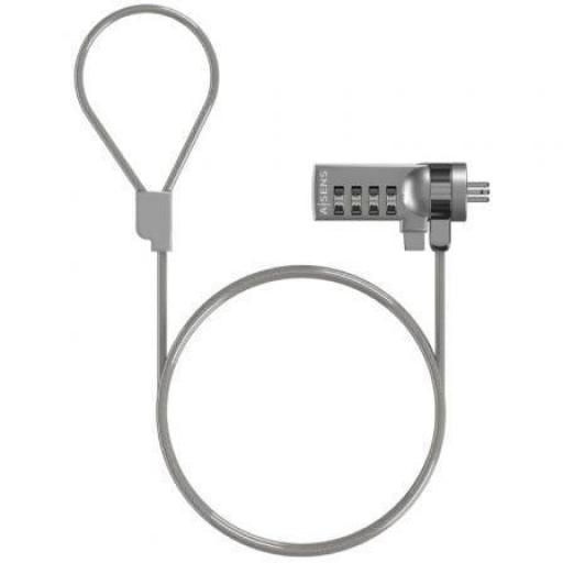 Cable de Seguridad para Portátiles Aisens ASLK-D40N01-SL/ 1.5m [0]