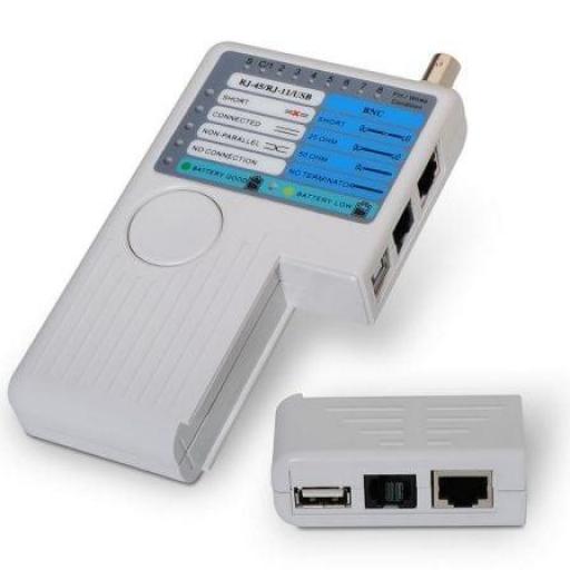 Tester Aisens A142-0313 para RJ11-RJ12-RJ45/ USB/ Coaxial [0]