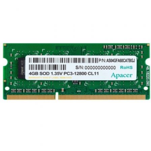 Memoria RAM Apacer 4GB/ DDR3/ 1600MHz/ 1.35V/ SODIMM [0]