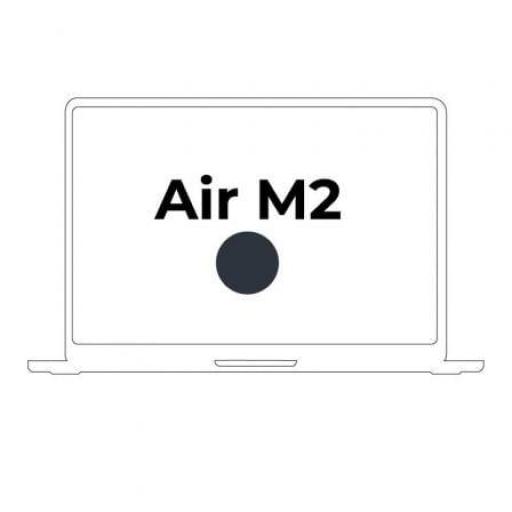 Apple Macbook Air 13.6"/ M2 8-Core CPU/ 8GB/ 256GB SSD/ 8-Core GPU/ Negro Medianoche [0]